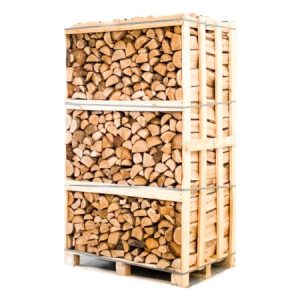 Palette entière de bois de chêne fendu séché au four, 25 cm