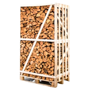 Palette entière de bois fendu séché au four, 25 cm