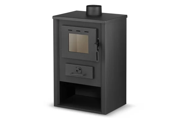 Poêle à bois intérieur pose libre 12 kW en acier – Image 3