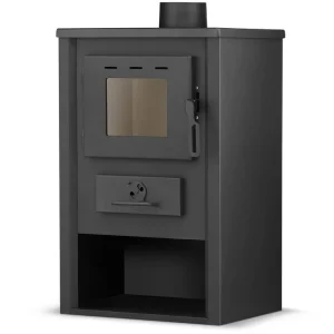 Poêle à bois intérieur pose libre 12 kW en acier