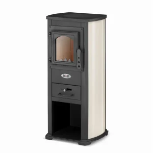 Poêle à bois acier pose libre 8,5 kW